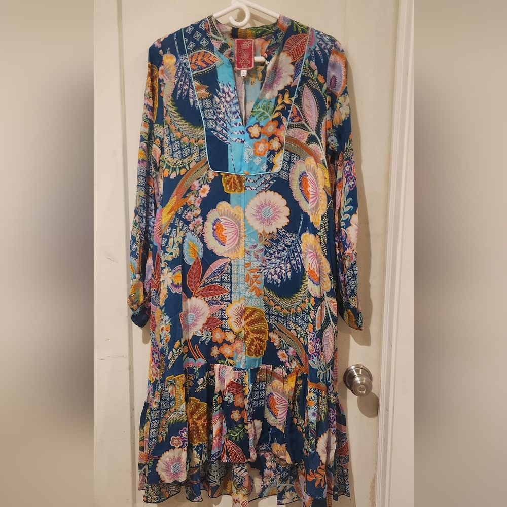 Johnny Was Wild Imana Dress Multicolor Bohemian Dress